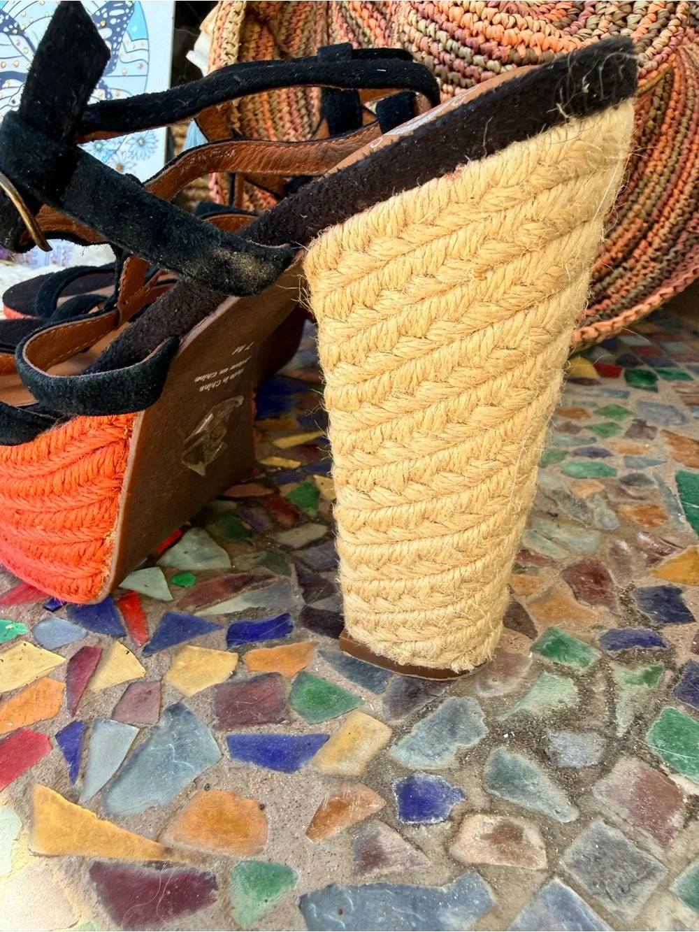 New JCambells collabs  Suede ropes SEXY Strappy Platforms  Espadrille 7